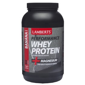 LAMBERTS Performance Whey Protein & Magnesium Banana Flavor Whey Protein 1kg