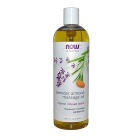 NOW Lavender Almond Massage Oil Χαλαρωτικό Έλαιο για Μασάζ 473ml