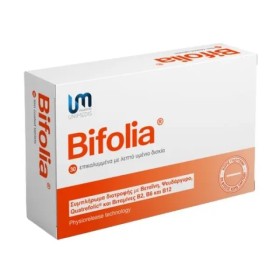Unimedis Pharma Bifolia με Βεταΐνη & Φολασίνη & Ψευδάργυρο & Βιταμίνες Β2 & Β6 & Β12 30 Δισκία