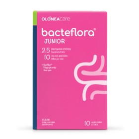 Olonea Bacteflora Junior Φιλικά Βακτήρια Ειδικής Σύνθεσης Πολλαπλών Στελεχών για Παιδιά σε Σκόνη με Ουδέτερη Γεύση 10 Φακελίσκοι