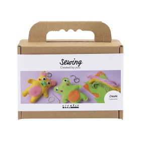 Creativ Company Mini Craft Kit Sewing Μίνι Κιτ Χειροτεχνίας για Ράψιμο Βάτραχος & Αρκουδάκι από 8+ Ετών 1 Τεμάχιο