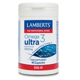LAMBERTS Omega 3 Ultra 1300mg Omega 3 Supplement 60 Capsules