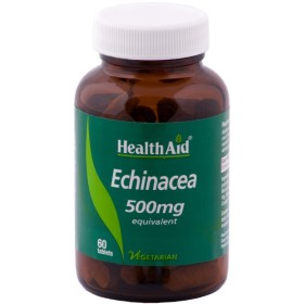 HEALTH AID Echinacea 500mg Συμπλήρωμα με Εχινάκεια για Ενίσχυση του Ανοσοποιητικού Συστήματος  60 ταμπλέτες