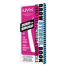 Nyx Professional Make Up Zero To Brow Stencil Thick Brows Στένσιλ για τον Σχηματισμό Πυκνών Φρυδιών 4 Τεμάχια