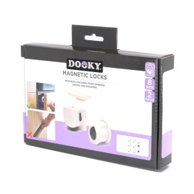 Dooky Safety Magnetic Locks Μαγνητικές Ασφάλειες Ντουλαπιών & Συρταριών 8 Τεμάχια & 2 Κλειδιά
