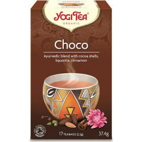 YOGI TEA Choco Organic Tea with Cocoa Relieves Fatigue 17 Sachets 30.6g