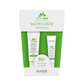 BABE LABORATORIOS Promo Stop Akn Mattifying Moisturizer Moisturizing Cream 50ml & Stop Akn Spot Control Topical Action Gel for Blemishes 8ml