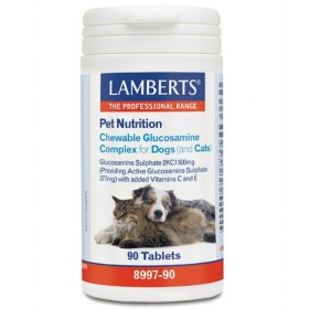LAMBERTS Pet Nutrition Chewable Glucosamine Complex for Dogs & Cats Συμπλήρωμα Διατροφής Σκύλου & Γάτας 90 Ταμπλέτες