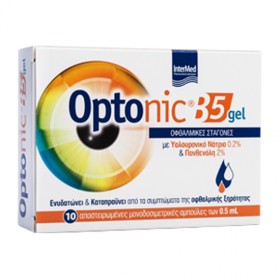 Intermed Optonic B5 Gel Οφθαλμικές Σταγόνες για Λίπανση & Ενυδάτωση 10x0.5ml