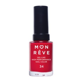 Mon Reve Gel-Like High Performance Nail Color Βερνίκι Νυχιών Υψηλής Απόδοσης No. 34 13ml