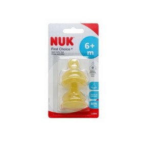 NUK  First Choice+ Θηλή Latex Medium 6m+ 2 Τεμάχια