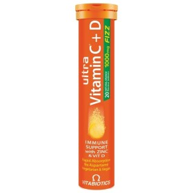 VITABIOTICS Ultra Vitamin C & D 1000mg Fizz 20 Αναβράζοντα Δισκία