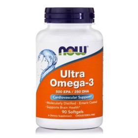 NOW Omega-3 Ultra Supplement with Omega 3 Fatty Acids 90 Softgels