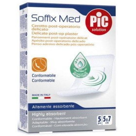 Pic Solution Soffix Med Αυτοκόλλητο Μετεγχειρητικό Επίθεμα 5x7cm 5 Τεμάχια
