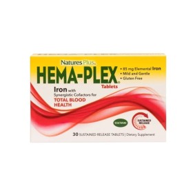 NATURES PLUS Hema Plex Blood Formula for Blood Quality 30 Tablets