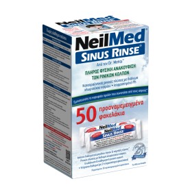 Neilmed Sinus Rinse Ισότονο Διάλυμα Ρινικών Πλύσεων Ενηλίκων 50 Φακελίσκοι