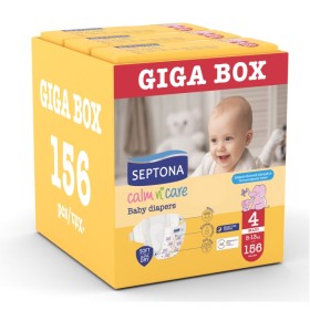 Septona Giga Box Calm N Care Πάνες Maxi No4 (8-13kg) 3x52 Τεμάχια