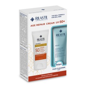 Rilastil Promo Age Repair Anti-Age Protective Cream Αντηλιακή & Αντιρυτιδική Κρέμα Προσώπου spf50 40ml & Aqua Face Cleanser Καθαριστικό Προσώπου 50ml Rilastil Promo Age Repair Anti-Age Protective Cream Αντηλιακή & Αντιρυτιδική Κρέμα Προσώπου spf50 40ml & Aqua Face Cleanser Καθαριστικό Προσώπου 50ml
