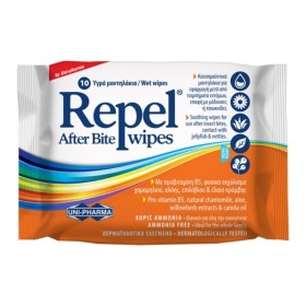 Uni-Pharma Repel After Bite Wipes 10 Τεμάχια
