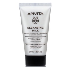 Apivita Mini Cleansing Γαλάκτωμα Καθαρισμού 3 σε 1 Πρόσωπο & Mάτια 50ml