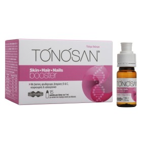 TONOSAN Skin-Hair-Nails Booster Food Supplement with Citrus Flavor για την Καλή Υγεία του Δέρματος & των Μαλλιών & των Νυχιών 15x7ml