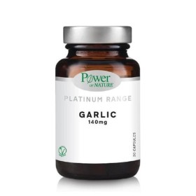 POWER OF NATURE Platinum Range Garlic 140mg for Cardiovascular Health 30 Vegetarian Capsules