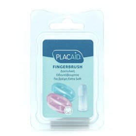 PLAC AID Fingerbrush Μαλακή Βρεφική Οδοντόβουρτσα Δαχτύλου 1 Τεμάχιο