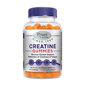 Power Health Creatine Ζελεδάκια Κρεατίνης με Γεύση Τροπικών Φρούτων 90 Ζελεδάκια