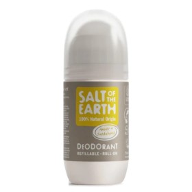 Salt of the Earth Vegan Refillable Roll-On Deodorant Amber & Sandalwood Αποσμητικό Επαναγεμιζόμενο 75ml