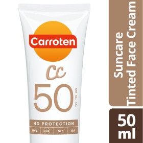 Carroten Cc Suncare Tinted Face Cream Spf50 Αντηλιακή Κρέμα Προσώπου με Χρώμα 50ml