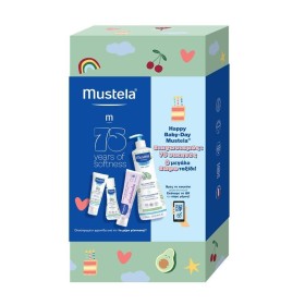 Mustela Promo Happy Baby-Day Gentle Cleansing Gel για Σώμα & Μαλλιά 750ml & Κρέμα Αλλαγής Πάνας 100ml & Hydra Bebe Facial Cream 40ml & Δώρο Hydra Bebe Body Lotion 50ml & Car Sticker Baby On Board