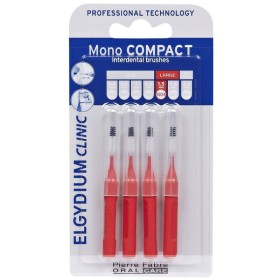 ELGYDIUM Monocompact Red 0.7 Μεσοδόντια Βουρτσάκαι Χρώμα Κόκκινο 4 Τεμάχια