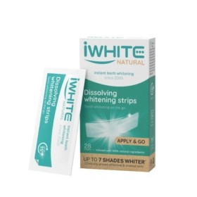 IWHITE Natural Dissolving Teeth Whitening Strips 28 Pieces