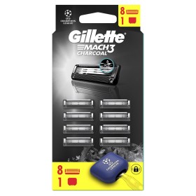 Gillette Mach3 Charcoal Ανταλλακτικές Κεφαλές Ξυριστικής Μηχανής 8 Τεμάχια Gillette Mach3 Charcoal Ανταλλακτικές Κεφαλές Ξυριστικής Μηχανής 8 Τεμάχια