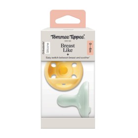 Tommee Tippee Breast Like Orthodontic Silicone Soother Πιπίλα Σιλικόνης Κίτρινο & Τιρκουάζ από 0-6m+ 2 Τεμάχια Tommee Tippee Breast Like Orthodontic Silicone Soother Πιπίλα Σιλικόνης Κίτρινο & Τιρκουάζ από 0-6m+ 2 Τεμάχια