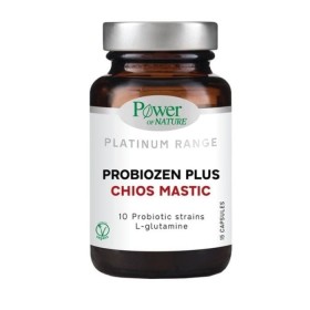 POWER OF NATURE Platinum Range Probiozen Plus Chios Mastic Με Προβιοτικά Για Την Καλή Υγεία Του Εντέρου 15 Κάψουλες