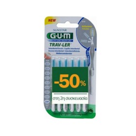 GUM Promo 1618 Μεσοδόντια Trav-Ler Cylindrical 2,0mm 1+1 με -50% στο 2ο Προϊόν 12 Τεμάχια