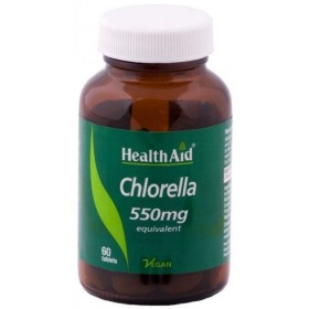 HEALTH AID Chlorella 550mg  Συμπλήρωμα Διατροφής για το Πεπτικό Σύστημα 60 ταμπλέτες