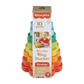Fisher Price Ξύλινη Πυραμίδα από 18m+ 1 Τεμάχιο