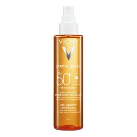 VICHY Capital Soleil Spf50+ Cell Protect Invisible Oil for Face & Body & Hair Sunscreen Oil 200ml