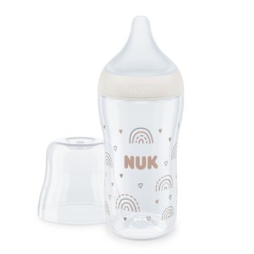 Nuk Perfect Match Μπιμπερό Πλαστικό 3m+ με Δείκτη Ελέγχου Θερμοκρασίας Ουράνιο Τόξο 260ml