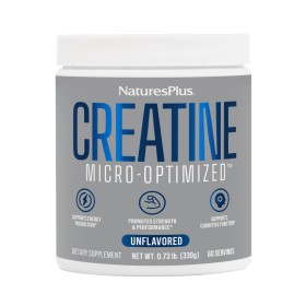 Natures Plus Creatine Monohydrate Powder για Ενίσχυση της Απόδοσης & της Μυϊκής Δύναμης 330g