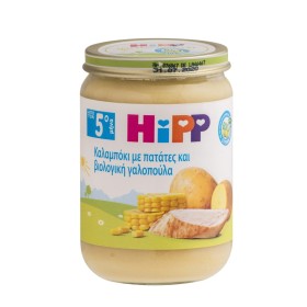 HIPP Βιολογικό Καλαμπόκι με Πατάτες και Βιολογική Γαλοπούλα 5ο Μήνα 190g