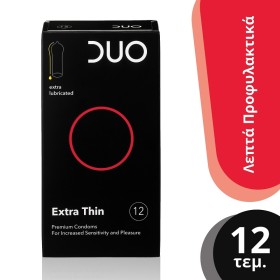 DUO Προφυλακτικά Extra Thin 12 Tεμάχια
