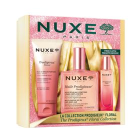 Nuxe Promo Xmas Prodigeux Floral Huile Prodigieuse Florale Ενυδατικό Λάδι για Πρόσωπο Σώμα & Μαλλιά 100ml & Florale Perfume 15ml & Florale Shower Gel 100ml