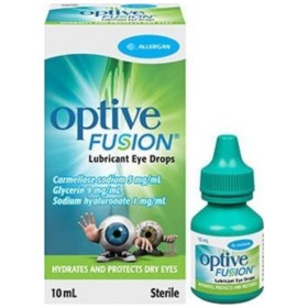 ALLERGAN Optive Fusion Eye Drops with Hyaluronic Acid for Dry Eye 10ml