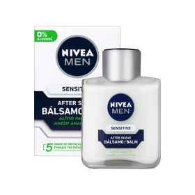 NIVEA Men Sensitive After Shave Recovery Balsam Instant Relief 0% Alcohol Soothing Emulsion for After Shave 100ml