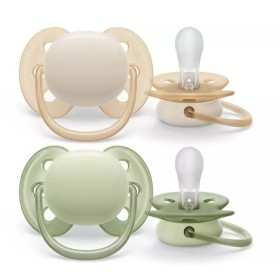 Philips Avent Avent Philips Ultra Soft Πιπίλες Σιλικόνης για 0-6m 2 Τεμάχια