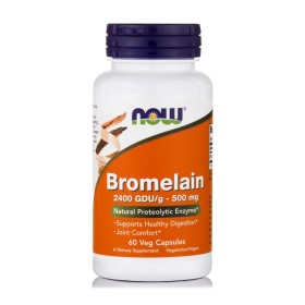 NOW Bromelain 500mg για την Πέψη 60 Μαλακές Κάψουλες