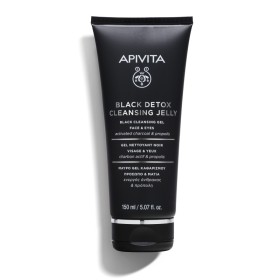 Apivita Black Detox Cleansing Jelly Gel Καθαρισμού Πρόσωπο & Μάτια 150ml